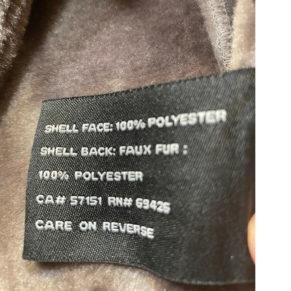 Marc NY Andrew Marc Water Resistant Hooded Grey 3/4 Length Coat. - Picture 5 of 6